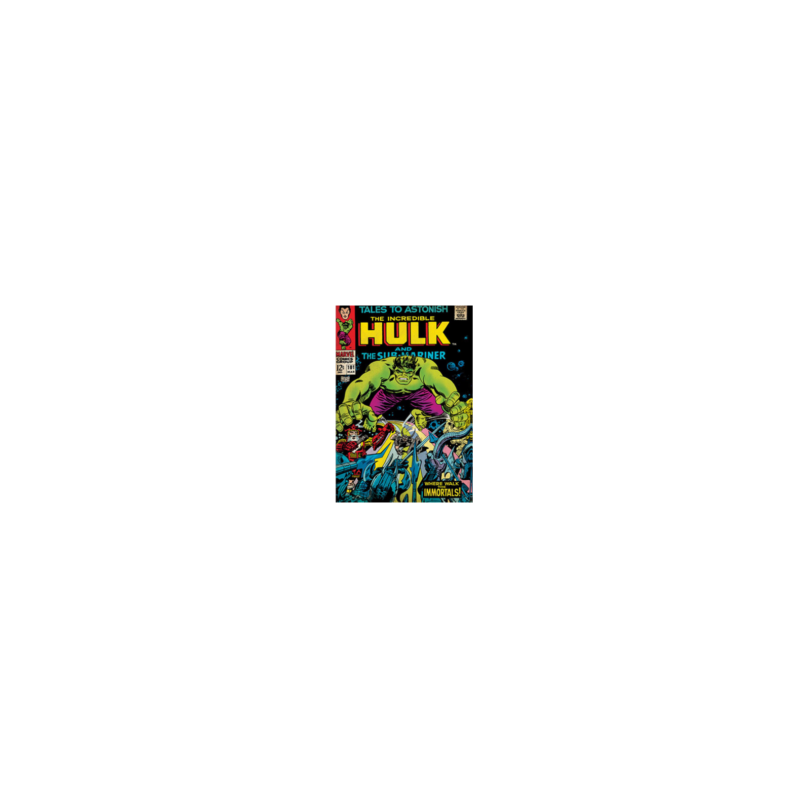 Marvel Comics Puzzle 3D Lenticolare Hulk 300pz