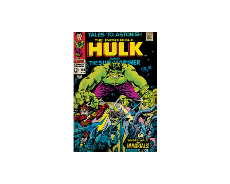 Marvel Comics Puzzle 3D Lenticolare Hulk 300pz