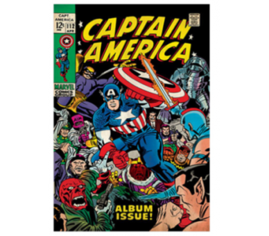 Marvel Comics Puzzle 3D Lenticolare Captain America 300pz