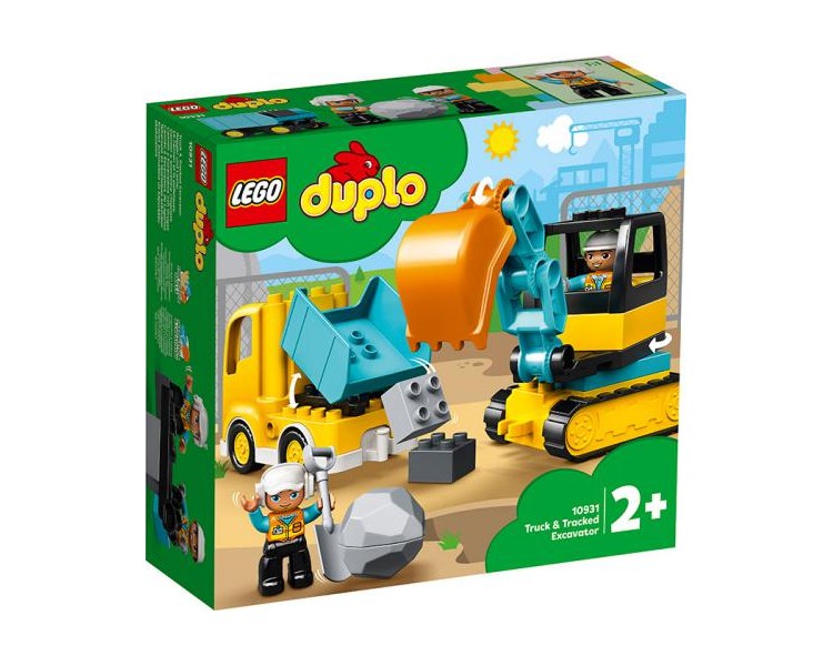 10931 Lego Duplo Town Camion e Scavatrice Cingolata