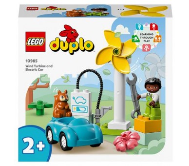 10985 Lego Duplo Town Turbina Eolica e Auto Elettrica