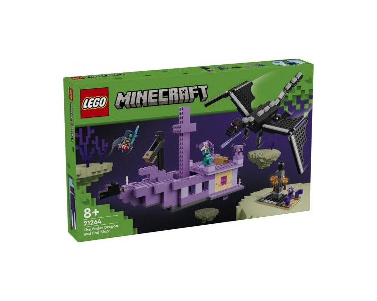 21264 Lego Minecraft l'Enderdrago e la Nave dell'End