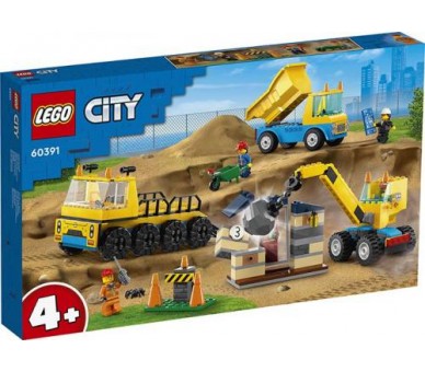 60391 Lego City Camion da Cantiere e Gru con Palla