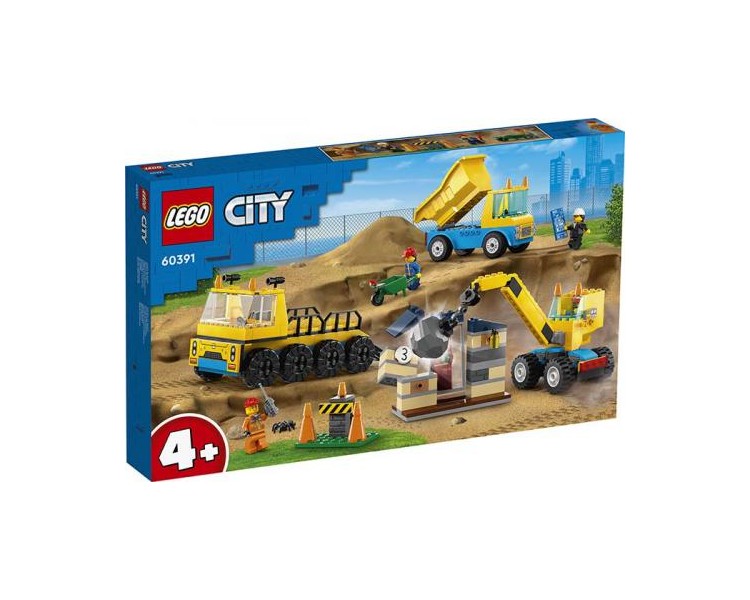 60391 Lego City Camion da Cantiere e Gru con Palla