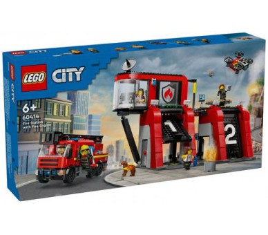 60414 Lego City Fire Caserma dei Pompieri e Autopompa