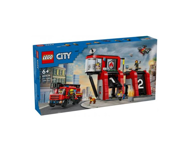 60414 Lego City Fire Caserma dei Pompieri e Autopompa