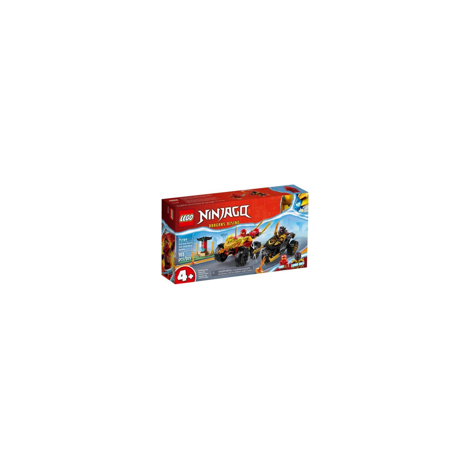 71789 Lego Ninjago Battaglia su Auto e Moto di Kai e Ras