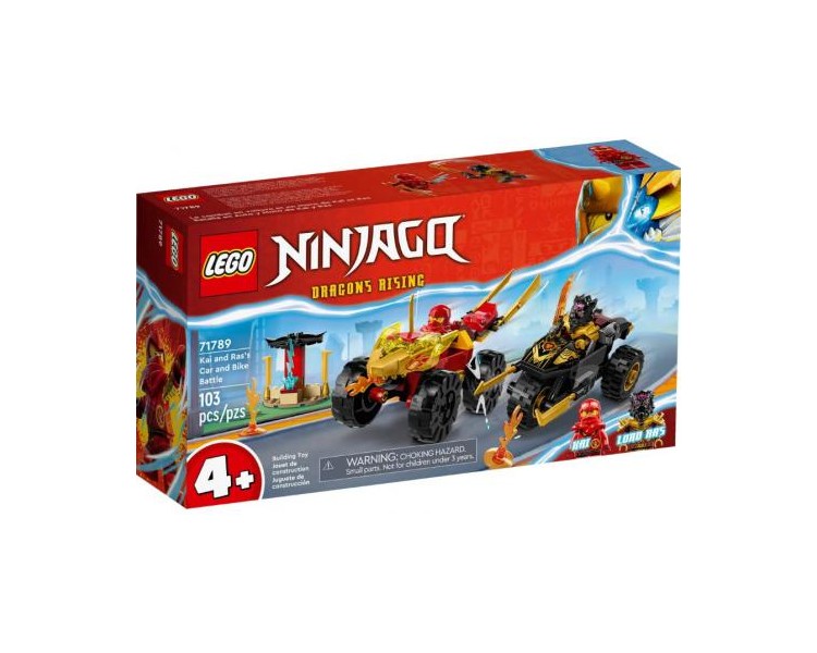 71789 Lego Ninjago Battaglia su Auto e Moto di Kai e Ras