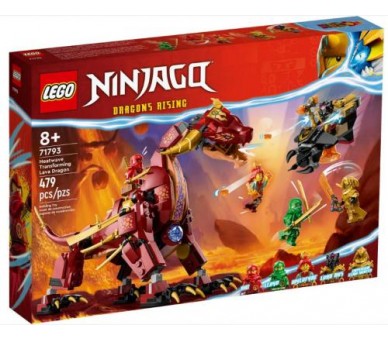 71793 Lego Ninjago Dragone di Lava Transformer Heatwave