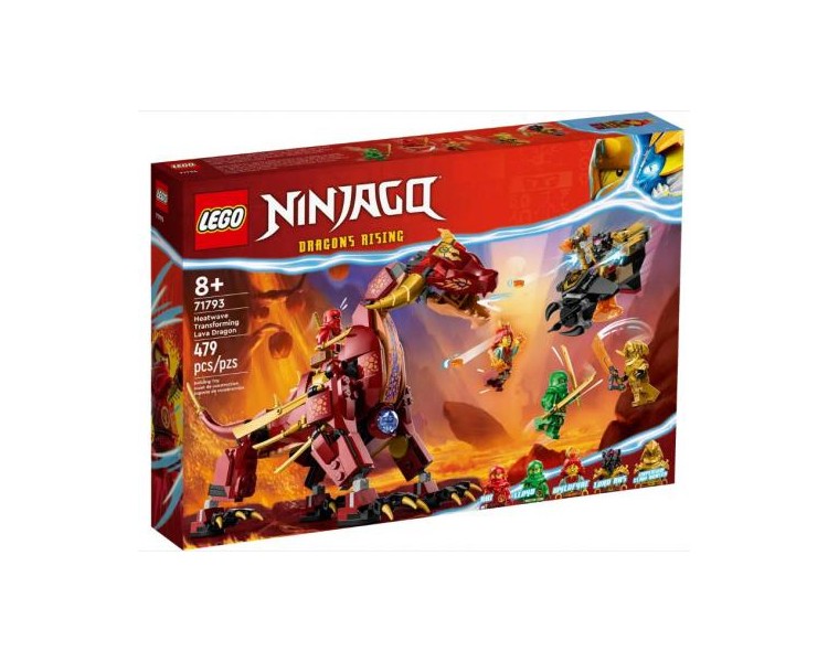 71793 Lego Ninjago Dragone di Lava Transformer Heatwave