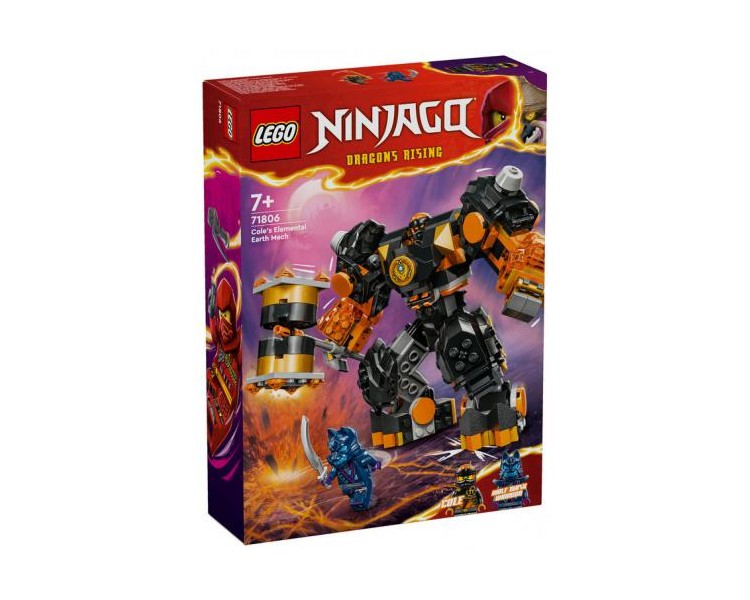 71806 Lego Ninjago Mech Elemento Terra di Cole