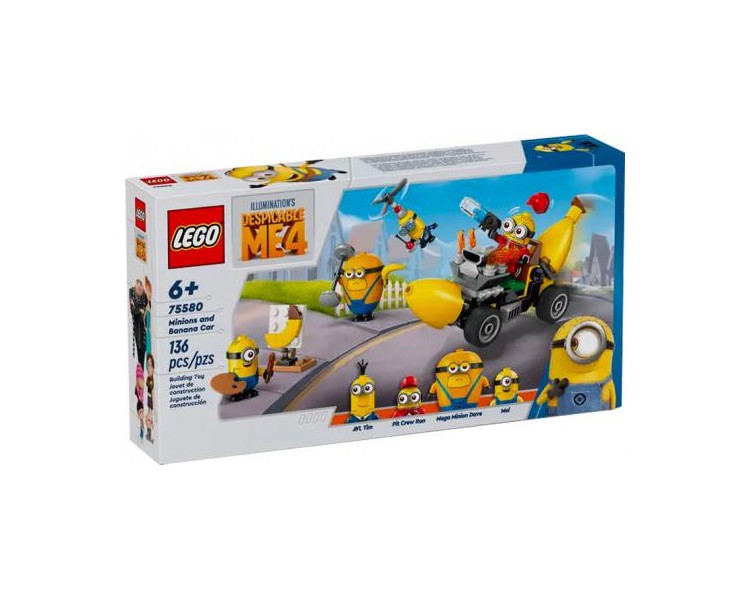 75580 Lego Cattivissimo Me 4 I Minions e l'Auto Banana