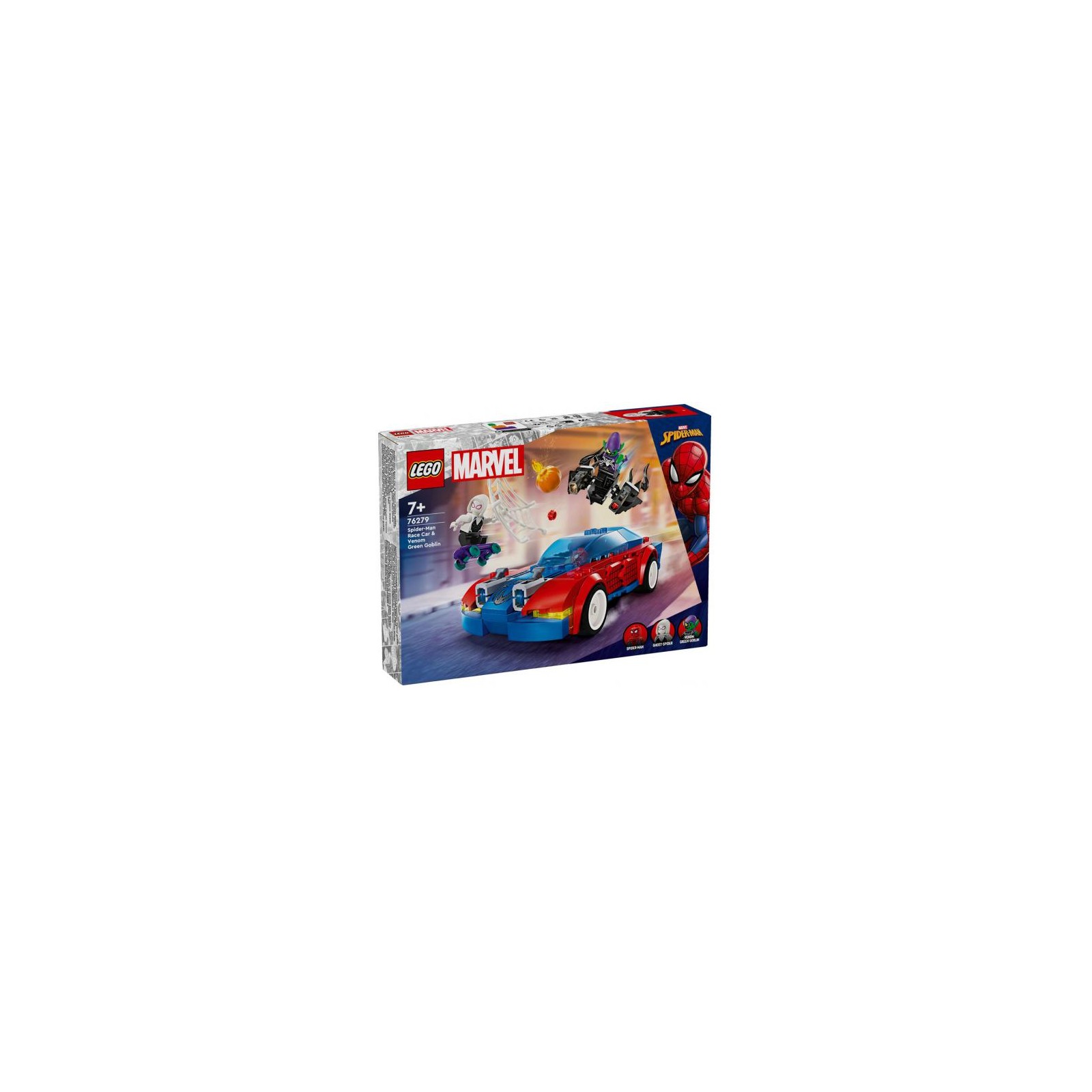 76279 Lego Marvel Auto da Corsa di Spider-Man e Venom Goblin