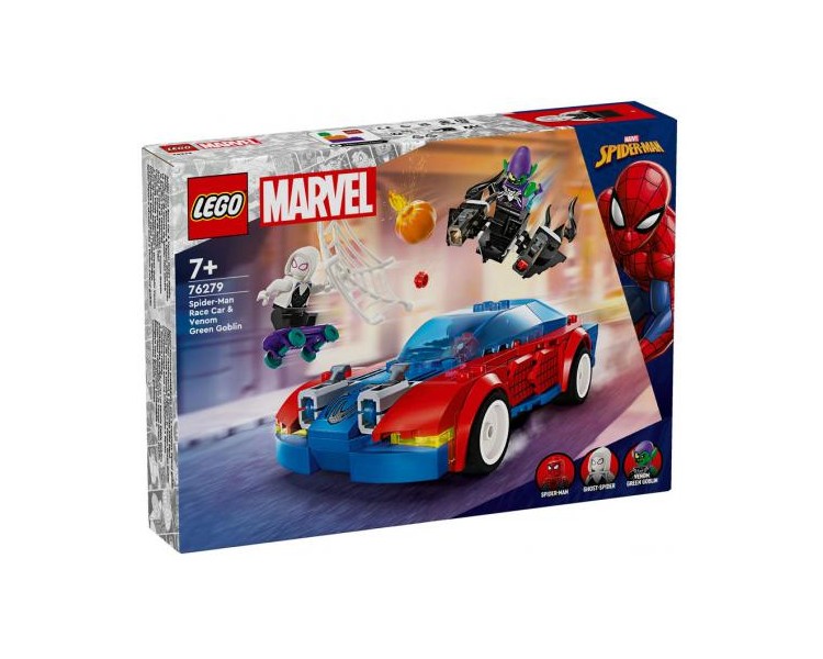 76279 Lego Marvel Auto da Corsa di Spider-Man e Venom Goblin