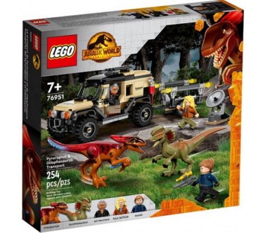 76951 Lego Jurassic World Pirorapto e Dilofosauro