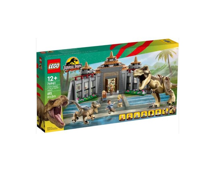 76961 Lego Jurassic World l'Attacco del T.Rex e del Raptor