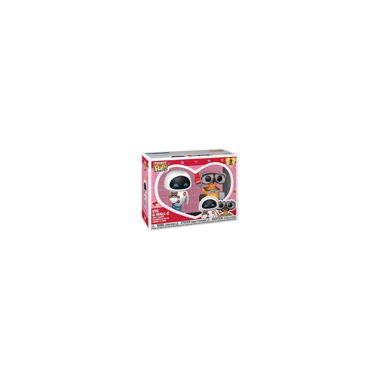 Funko POP! Pocket Wall-E Valentine 25: Eve & Wall-E 2PK