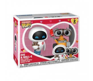 Funko POP! Pocket Wall-E Valentine 25: Eve & Wall-E 2PK