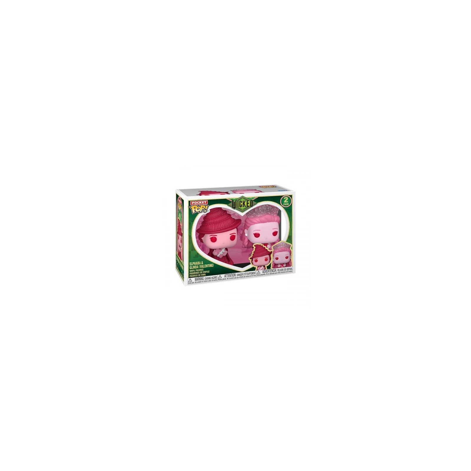 Funko POP! Pocket Wicked Valentine 25: Elphaba/ Glinda 2PK