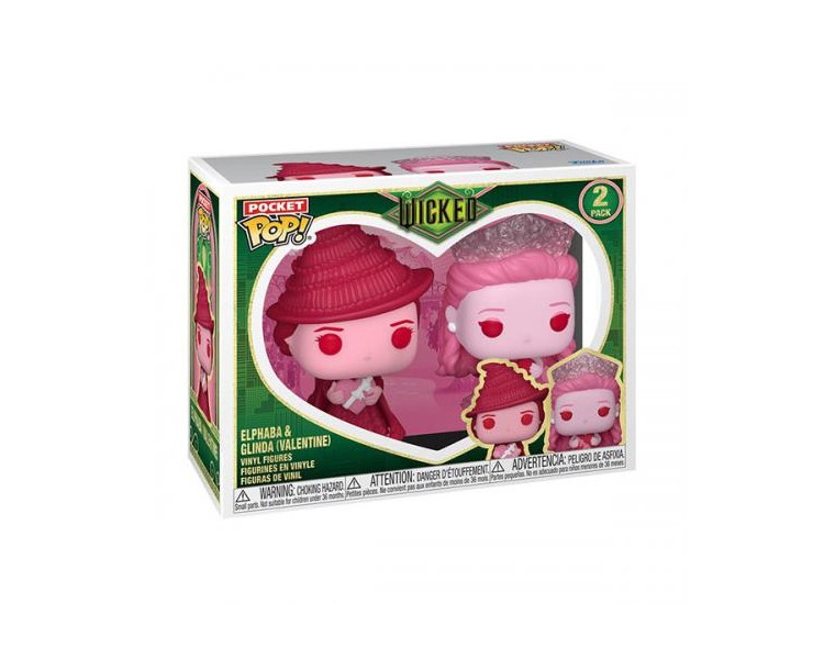 Funko POP! Pocket Wicked Valentine 25: Elphaba/ Glinda 2PK