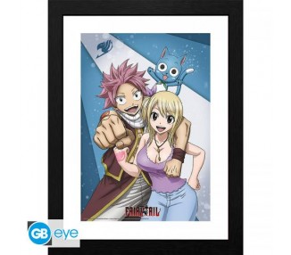 Fairy Tail Framed Print: Natsu & Lucy (30x40)