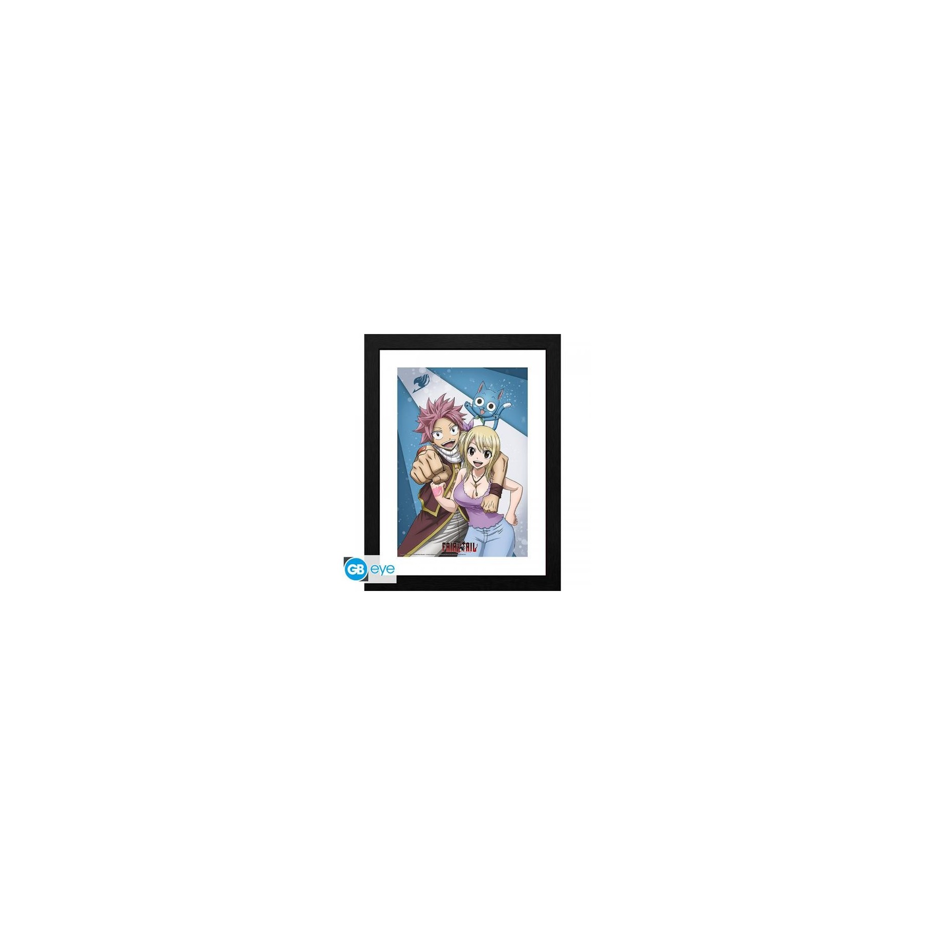 Fairy Tail Framed Print: Natsu & Lucy (30x40)