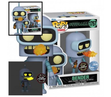 Funko POP! Futurama: Bender (1757) w/CH EXM GW