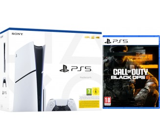 CONSOLA WHITE SLIM EDITION + DUALSENSE (1TB) + CALL OF DUTY BLACK OPS 6