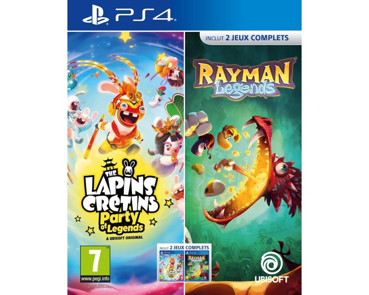 Rabbids Party Of Legends + Rayman Legends Juego para Consola Sony PlayStation 4 PS4