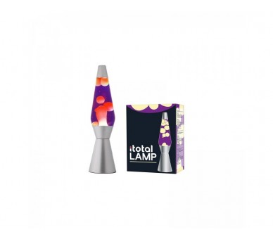 iTotal - Lava Lamp - Purple Liquid and Yellow Wax - 36 cm (1270401)