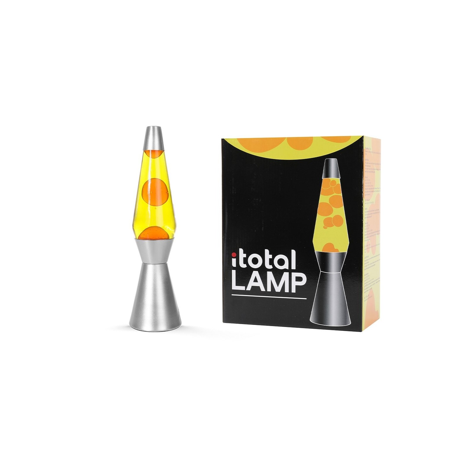 iTotal - Lava Lamp - Yellow and Orange - 36 cm (1270399)