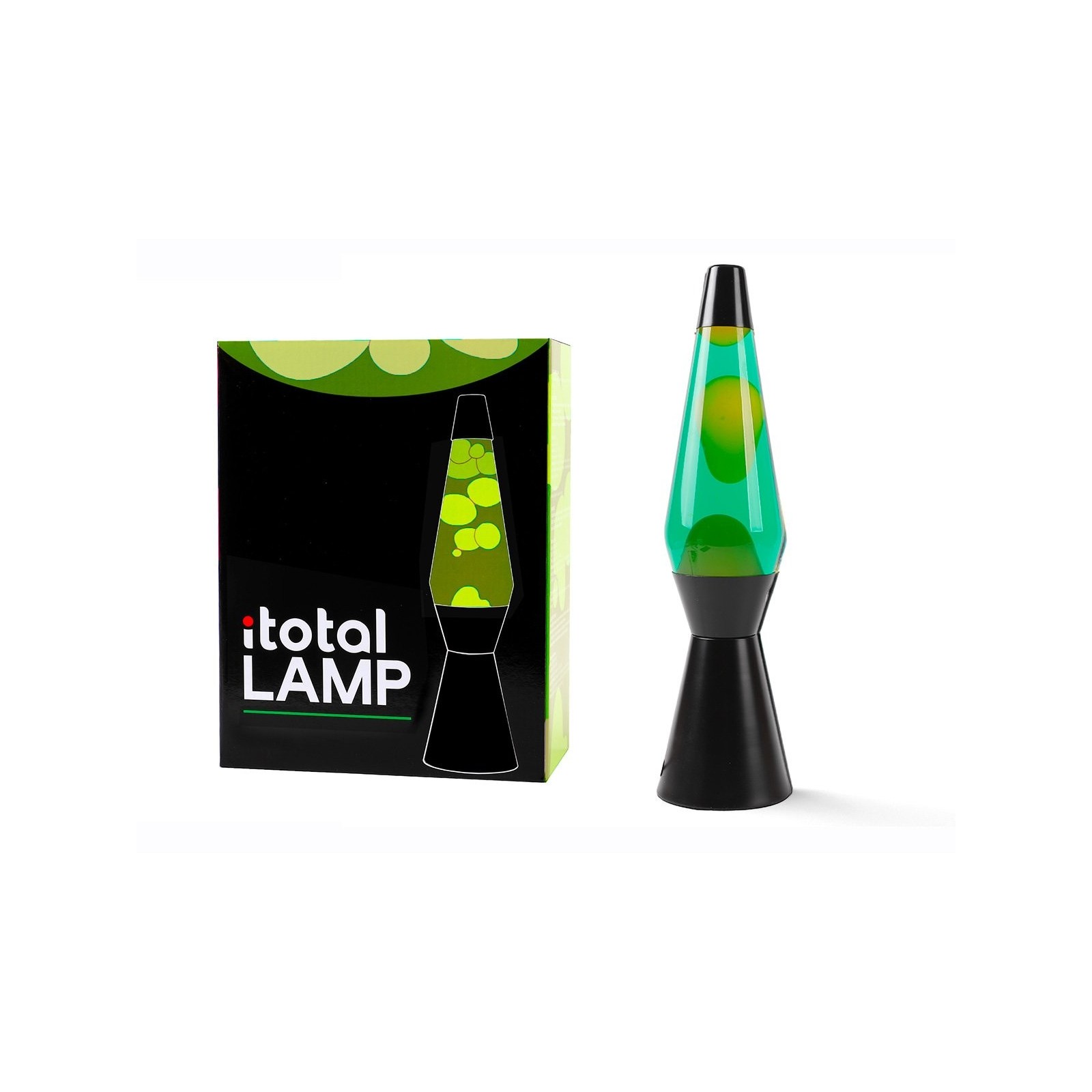 iTotal - Lava Lamp - Black/Green/Yellow - 36 cm (1270403)