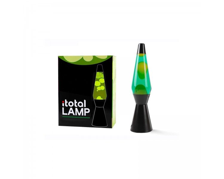 iTotal - Lava Lamp - Black/Green/Yellow - 36 cm (1270403)