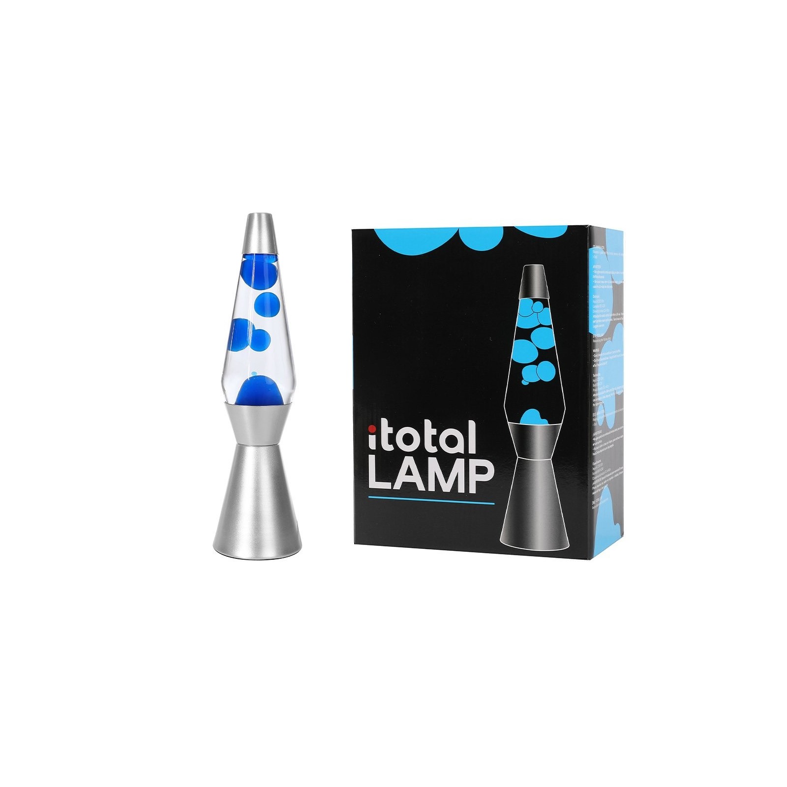 iTotal - Lava Lamp with Silver Base