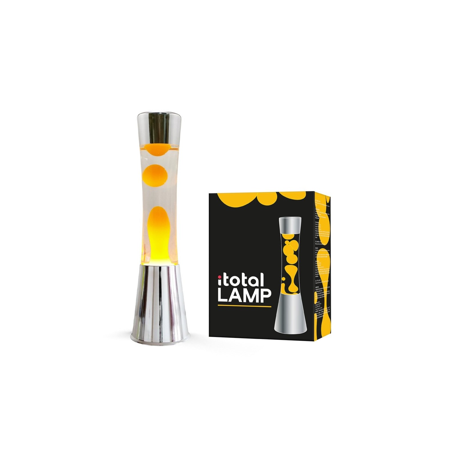 iTotal - Lava Lamp with Silver Base