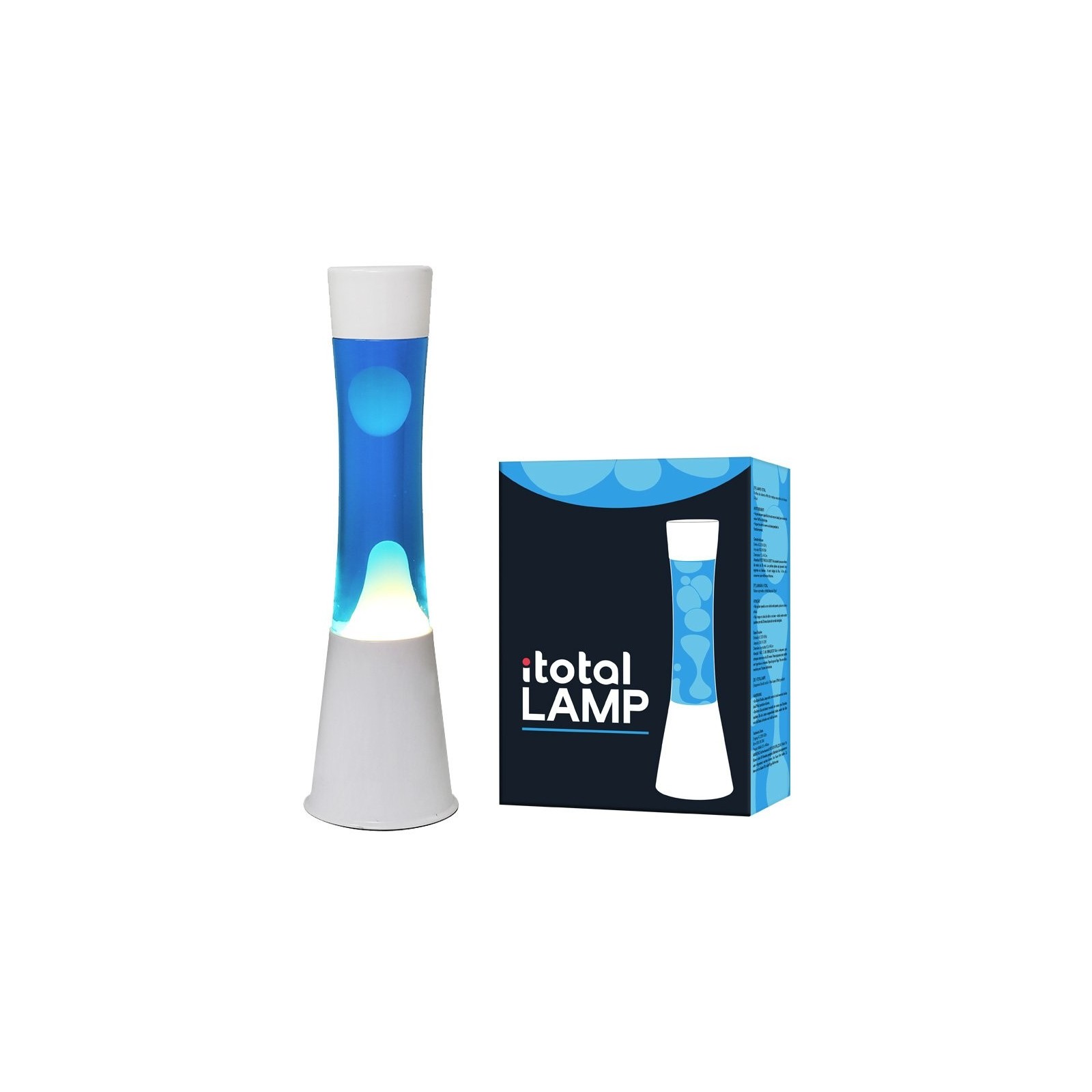 iTotal - Lava Lamp - Blue - 40 cm