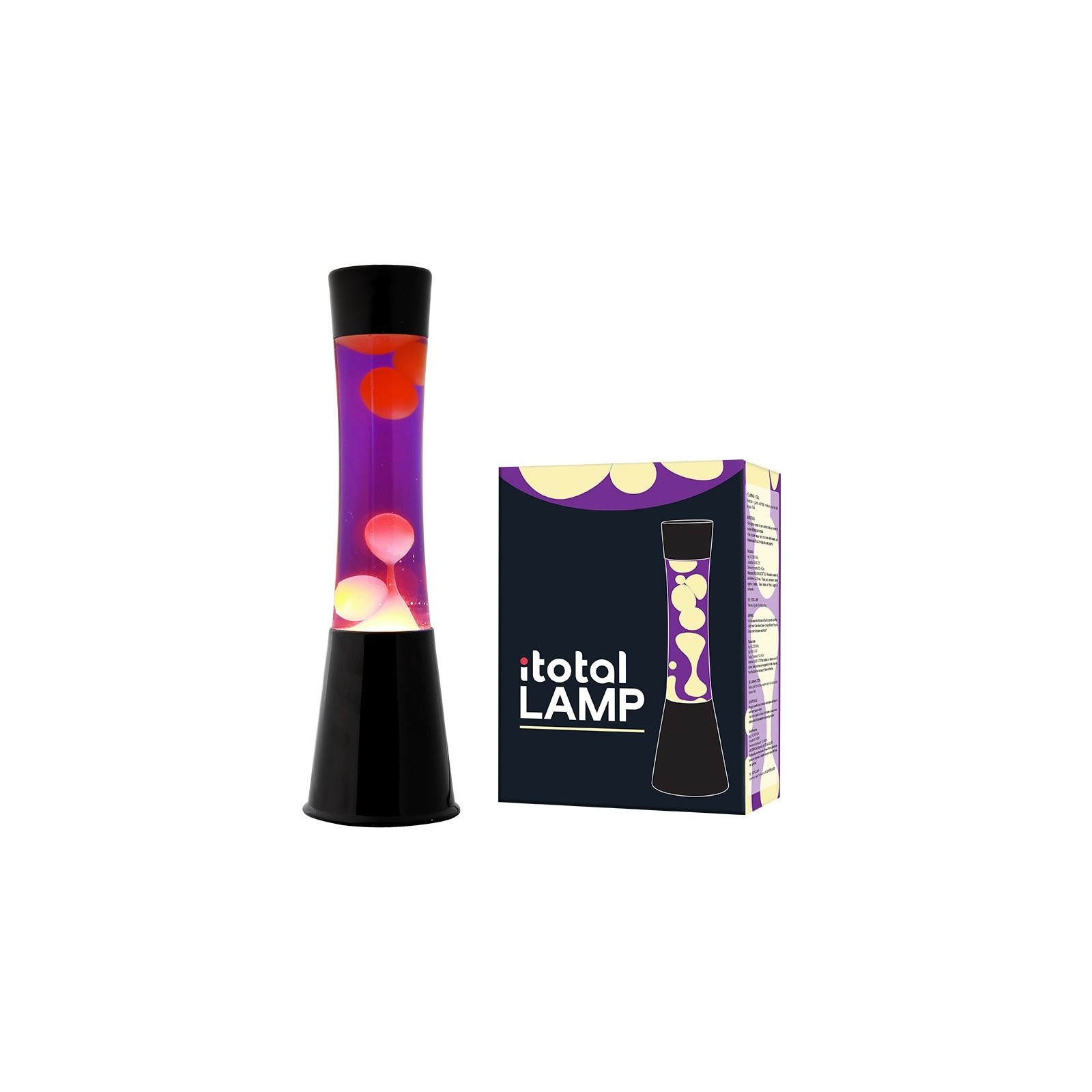 iTotal - Lava Lamp - Black/Purple/Yellow - 40 cm (1270426)