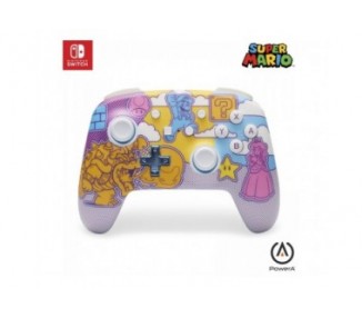 PowerA Enhanced Wireless Controller - Mushroom Kingdom Pop Art (Nintendo Switch)