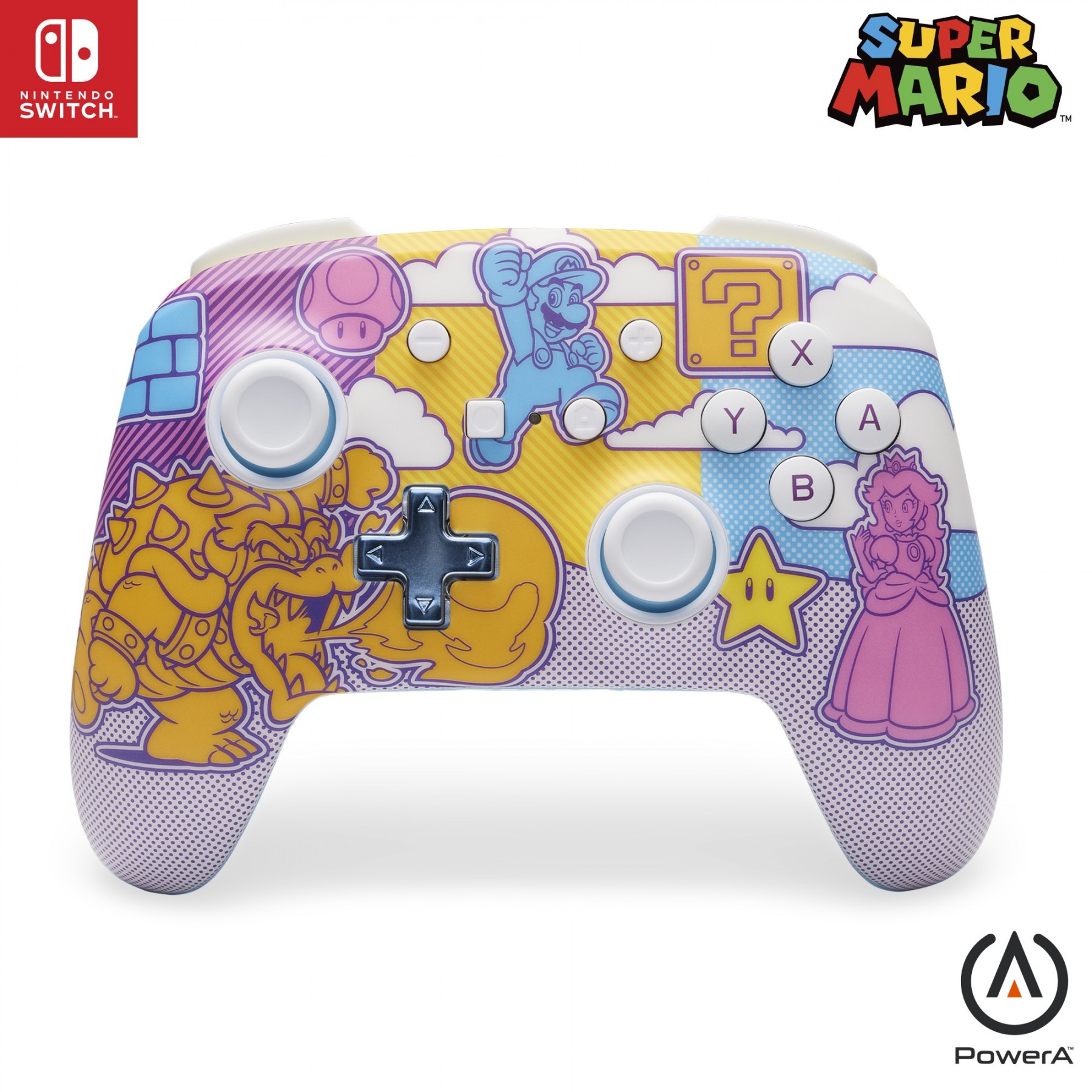 PowerA Enhanced Wireless Controller - Mushroom Kingdom Pop Art (Nintendo Switch)