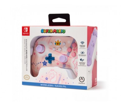 PowerA Enhanced Wireless Controller for Nintendo Switch​ Princess Peach Plaid