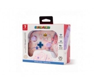 PowerA Enhanced Wireless Controller for Nintendo Switch​ Princess Peach Plaid