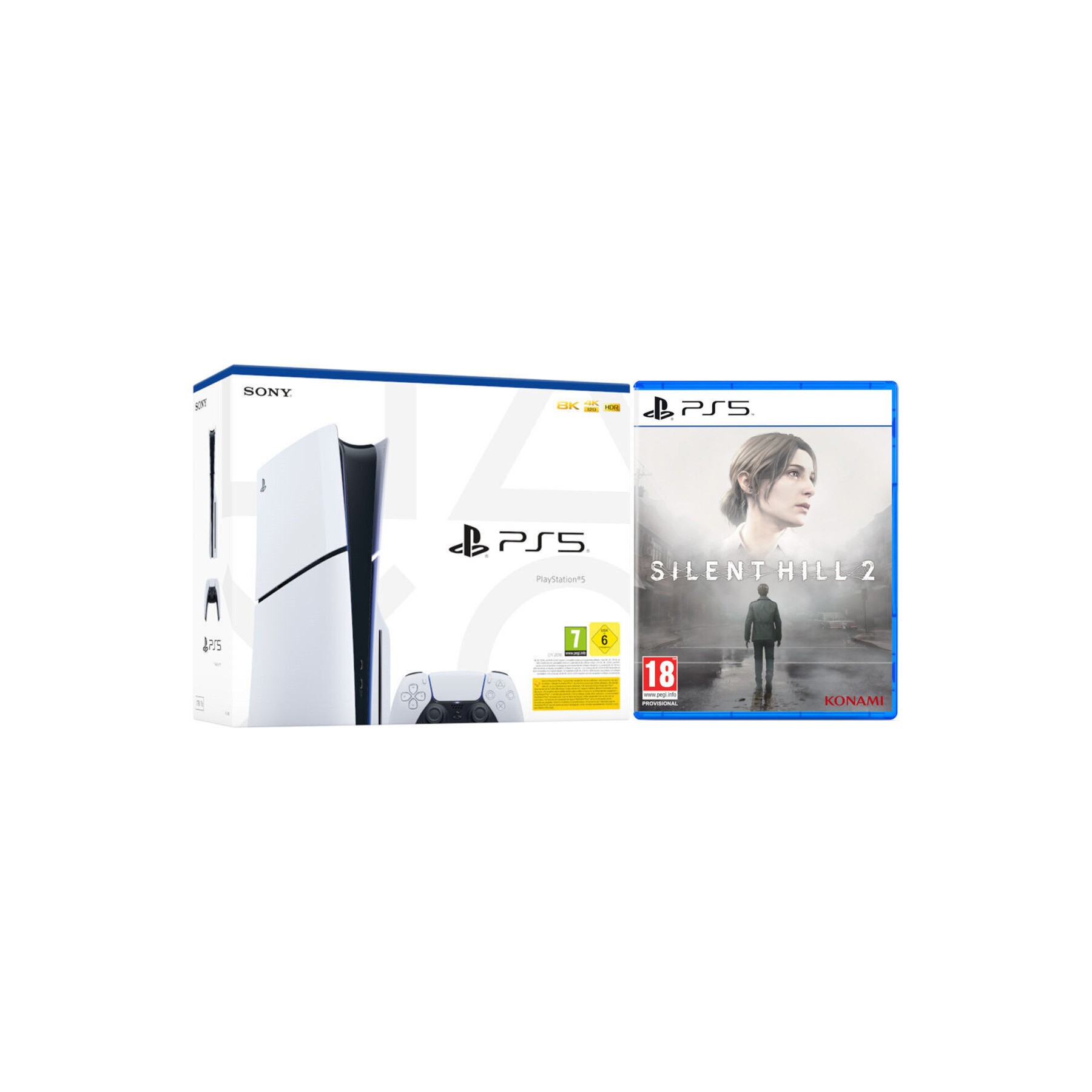 CONSOLA WHITE SLIM EDITION (1TB) + DUALSENSE + SILENT HILL 2