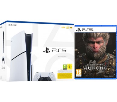 CONSOLA WHITE SLIM EDITION (1TB) + DUALSENSE + BLACK MYTH: WUKONG -DELUXE EDITION-