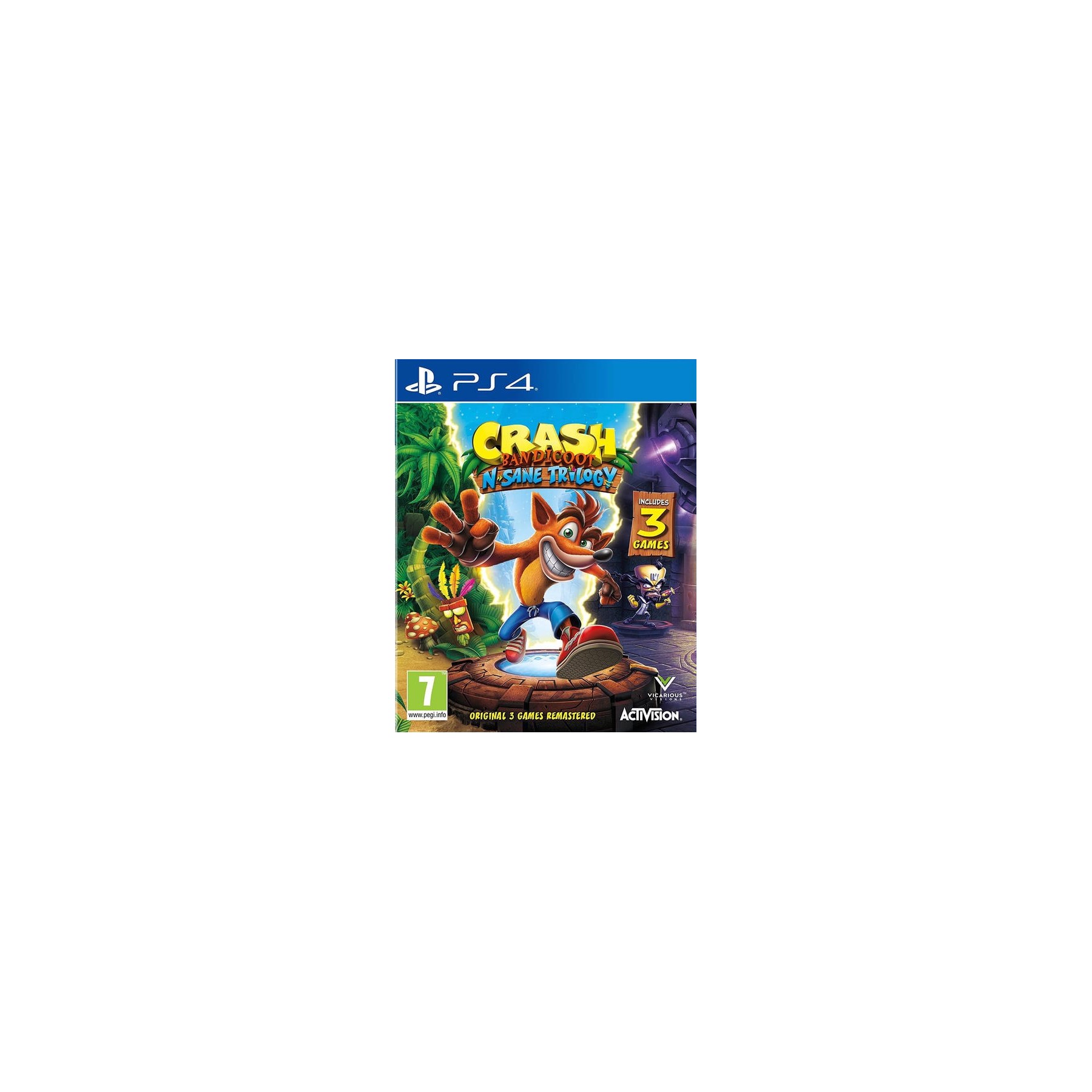 Crash Bandicoot, N'Sane Trilogy Remastered V2 Juego para Consola Sony PlayStation 4 , PS4