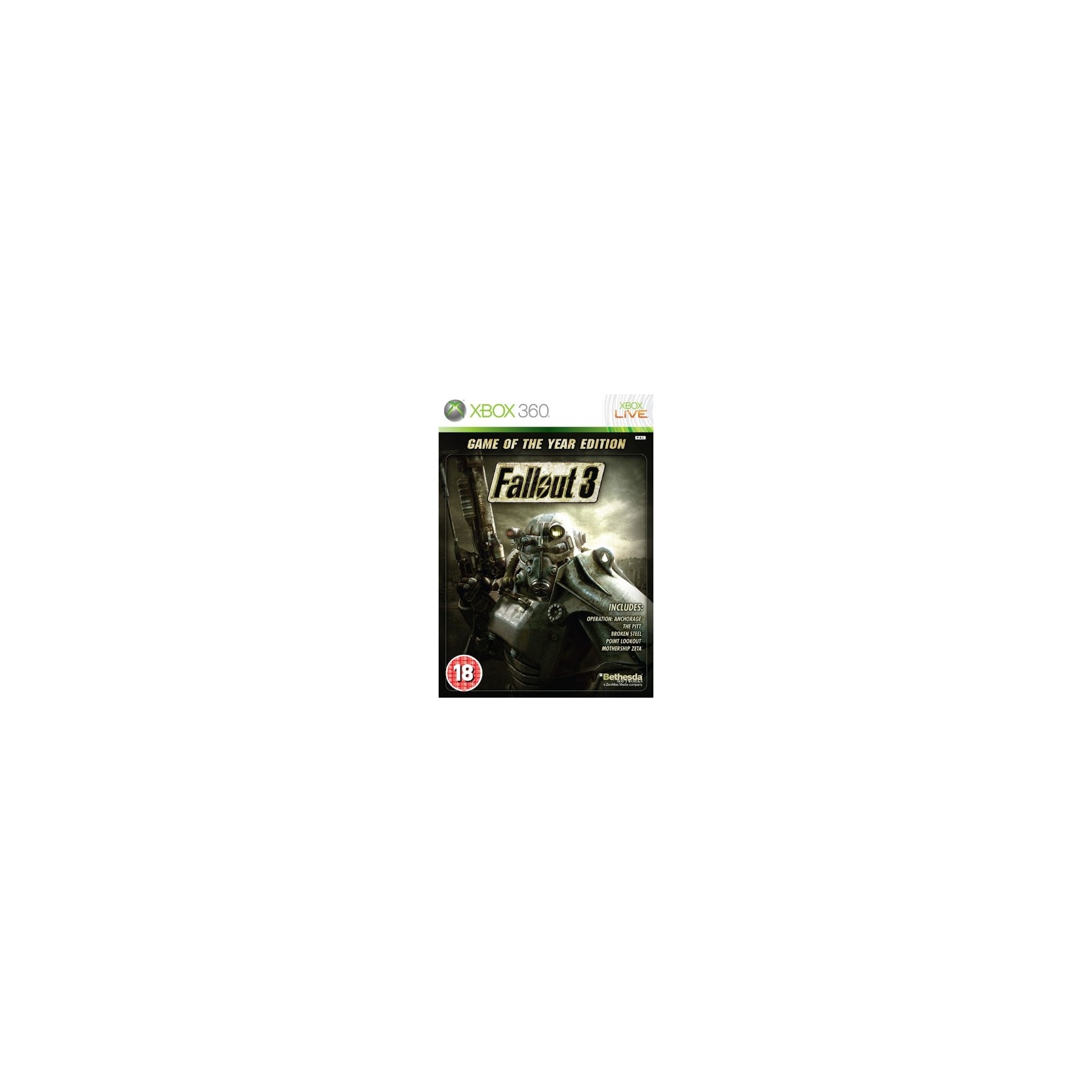 Fallout 3 Game of the Year Edition Juego para Consola Microsoft XBOX 360