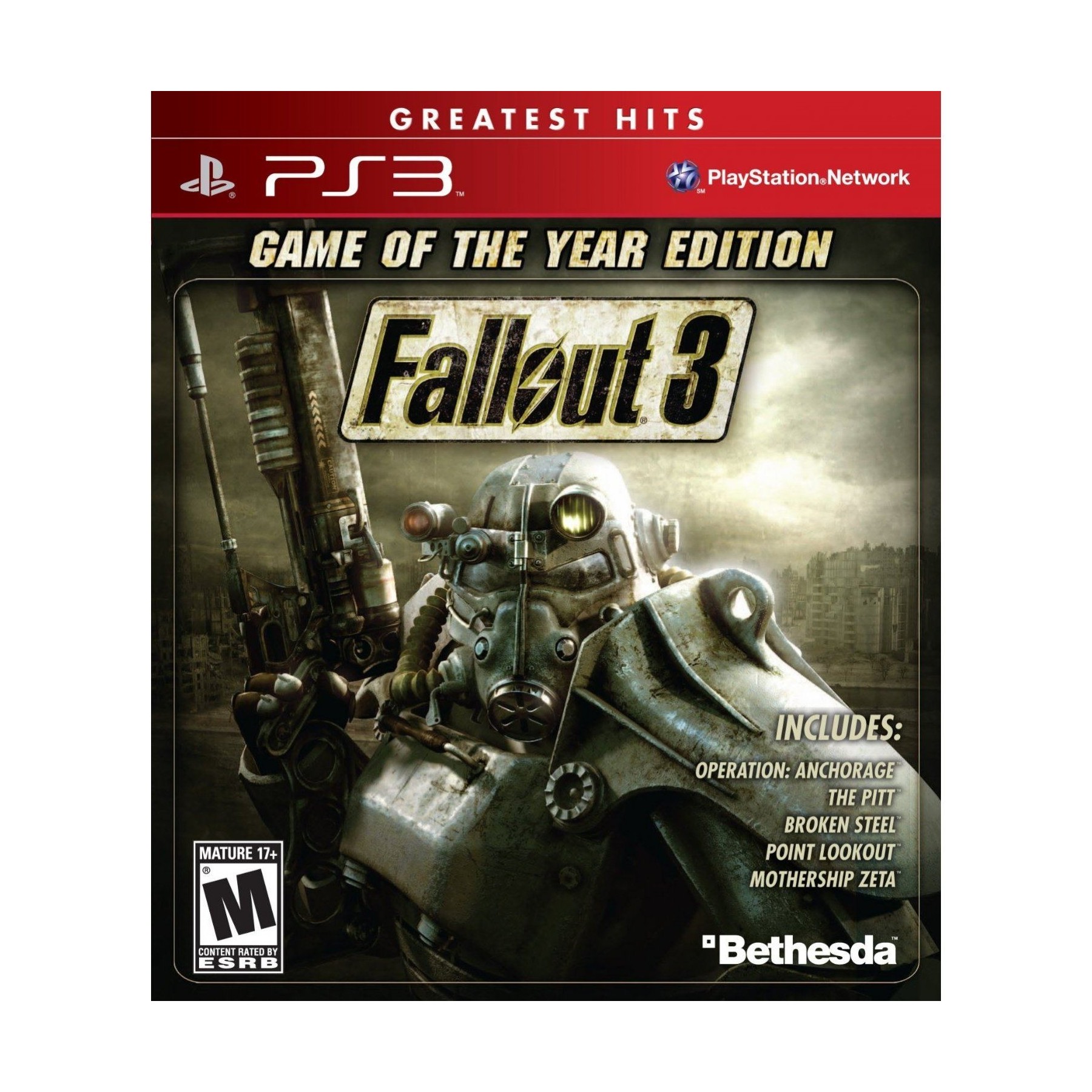 Fallout 3, Game of the Year Edition (Greatest Hits) Juego para Consola Sony PlayStation 3 PS3