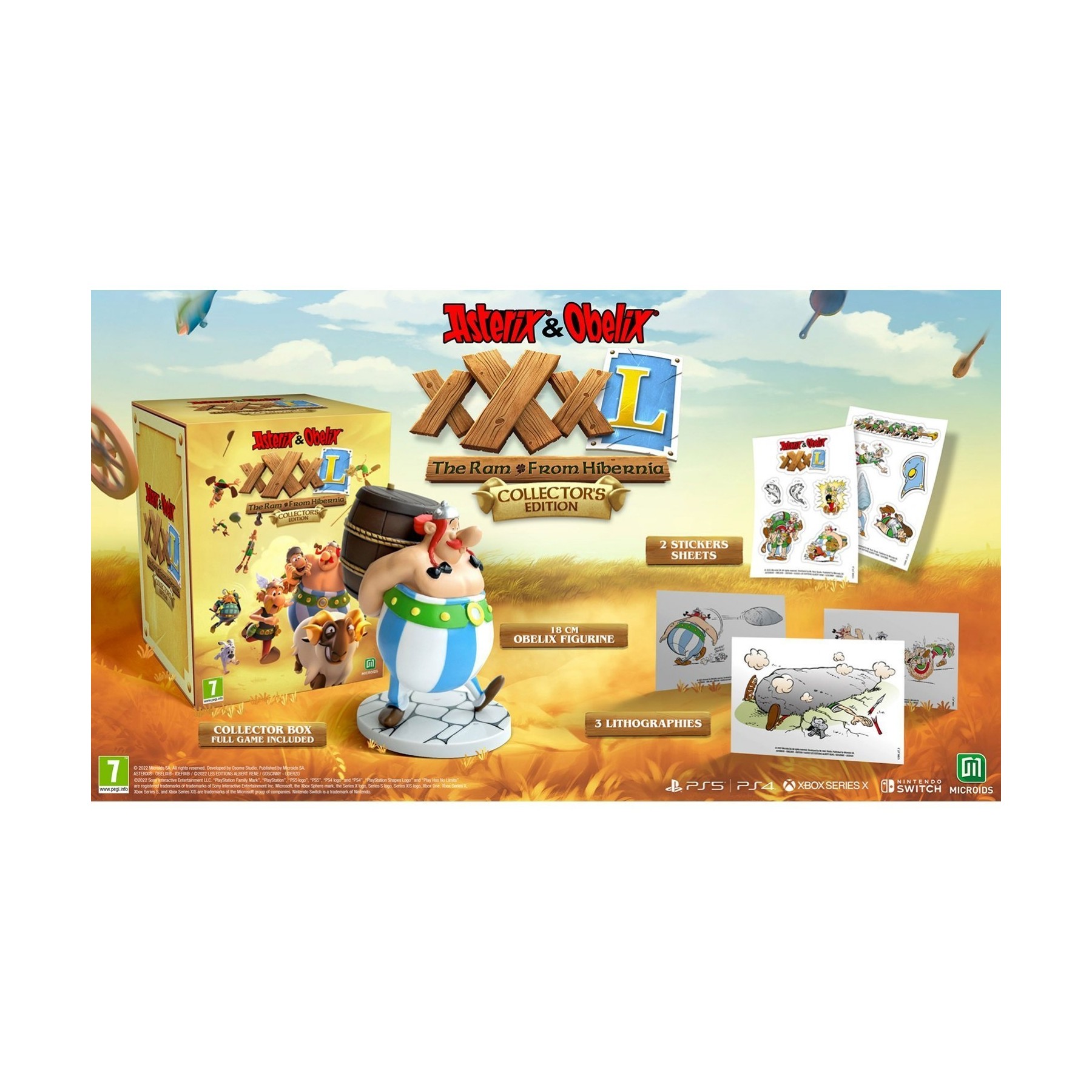 Asterix & Obelix XXXL The Ram From Hibernia Collectors Edition Juego para Consola Sony PlayStation 4 , PS4 [ PAL ESPAÑA ]