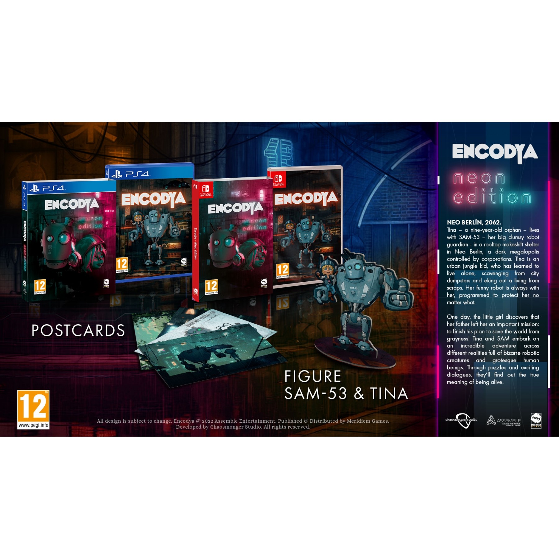 Encodya (Neon Edition) Juego para Consola Nintendo Switch, PAL ESPAÑA