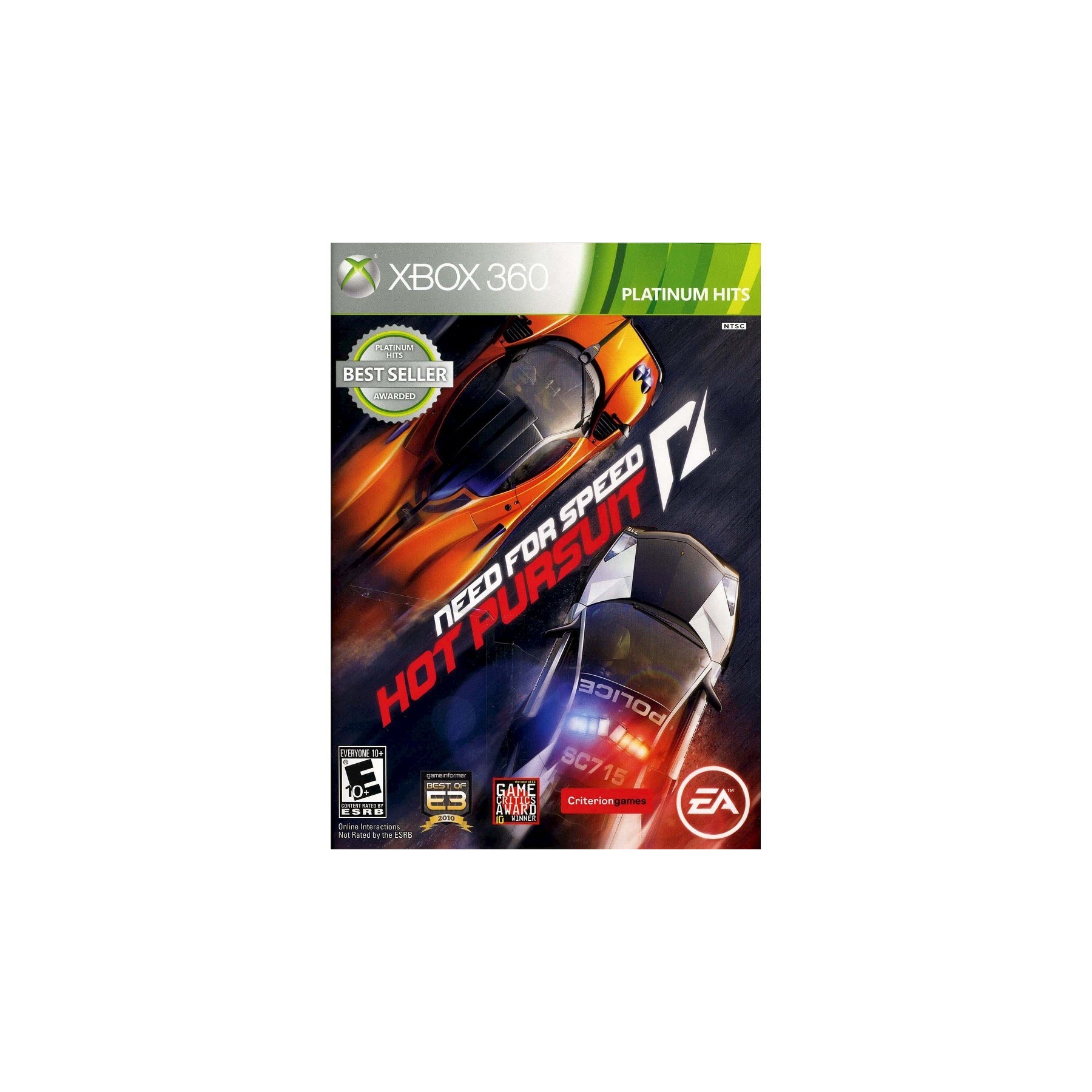 Need for Speed: Hot Pursuit (Platinum Hits) (NTSC ONLY) Juego para Consola Microsoft XBOX 360