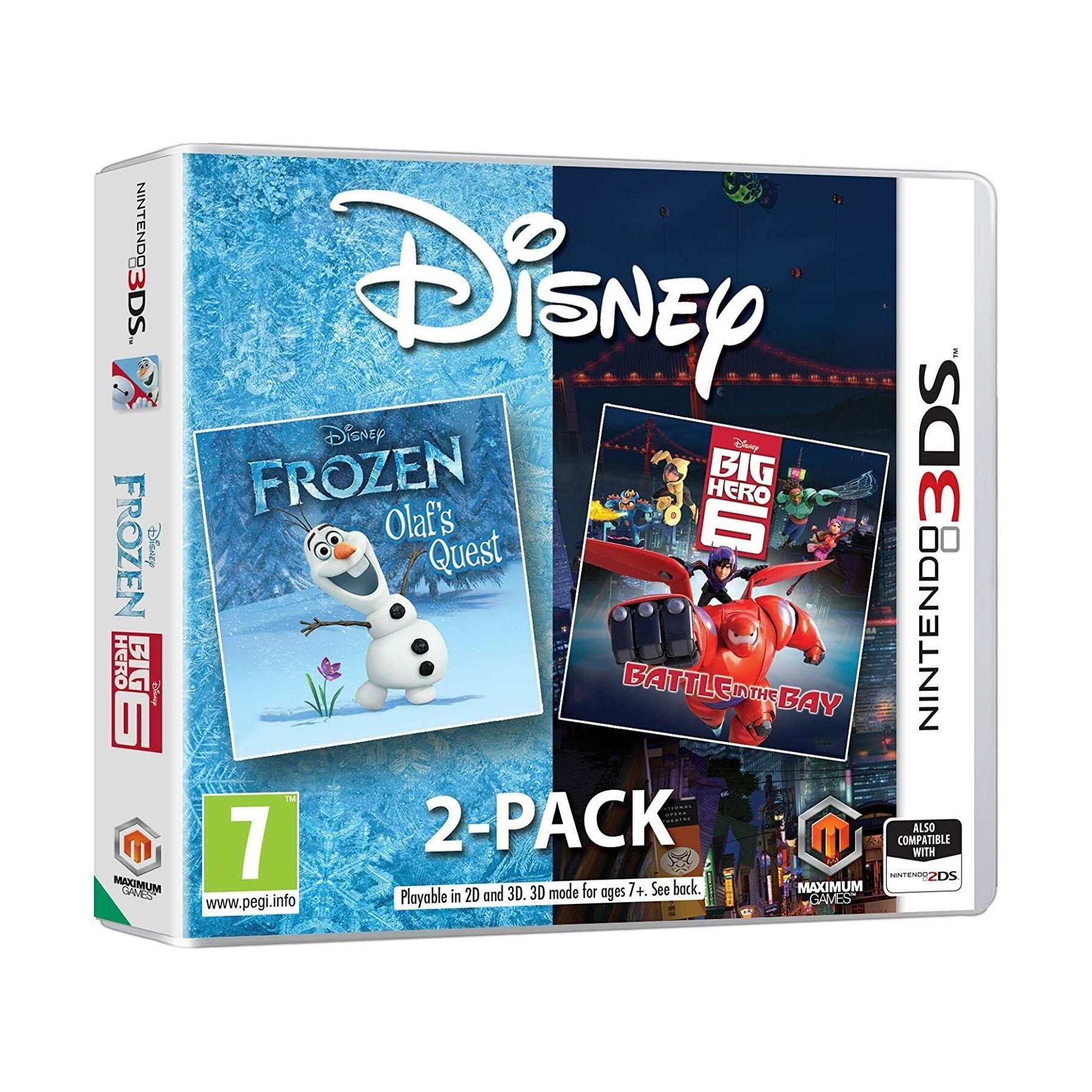 Disney Frozen Big Hero 6 Double pack Juego para Consola Nintendo 3DS